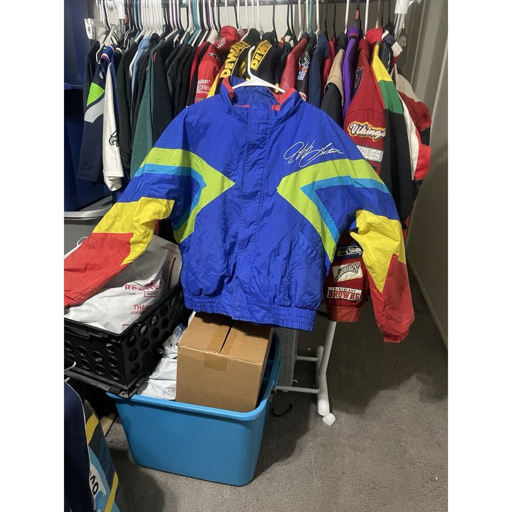 Size L-VTG Jeff Gordon NASCAR Jacket Men Rainbow Warrior Racing Chase Authentics